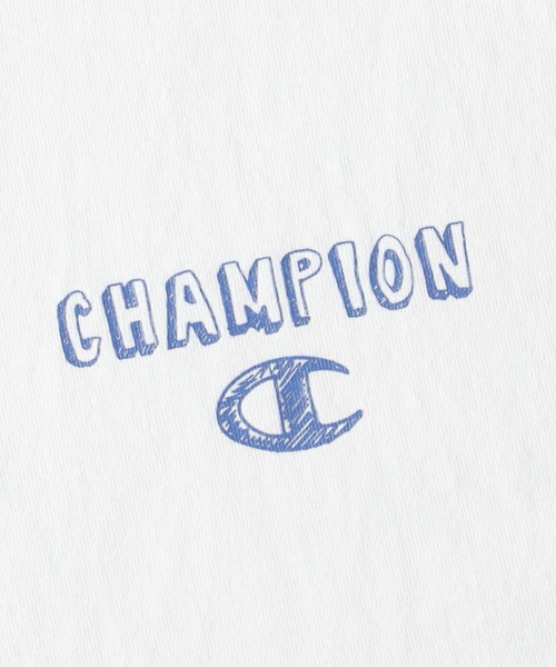 Champion（チャンピオン）の「【Champion】ワンポイントＴシャツ（Tシャツ/カットソー・レディース・ホワイト/ライム/ブラック/ピンク・L/M）」の11枚目の写真