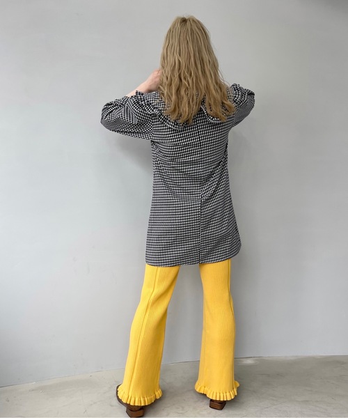 SANSeLF（サンセルフ）の「【SANSeLF】 big collar gingham tunic　sanw67（シャツワンピース・レディース・ブルー/ブラック・M/S/FREE）」の11枚目の写真