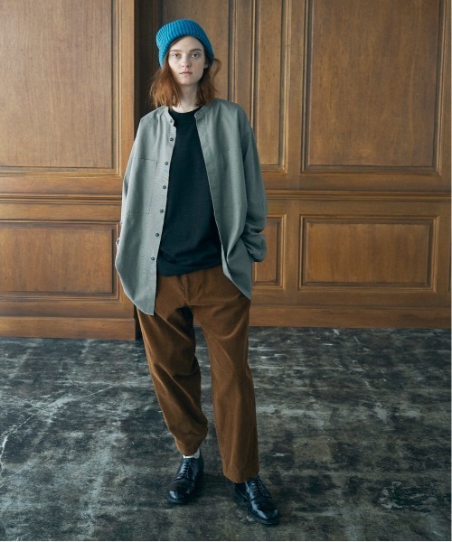 UNFIL（アンフィル）の「unfil アンフィル / egyptian cotton-twill band collar shirt エジプト産超長綿 バンドカラー長袖シャツ / WOFL-UU001B（シャツ/ブラウス・メンズ・その他・4/5）」の10枚目の写真