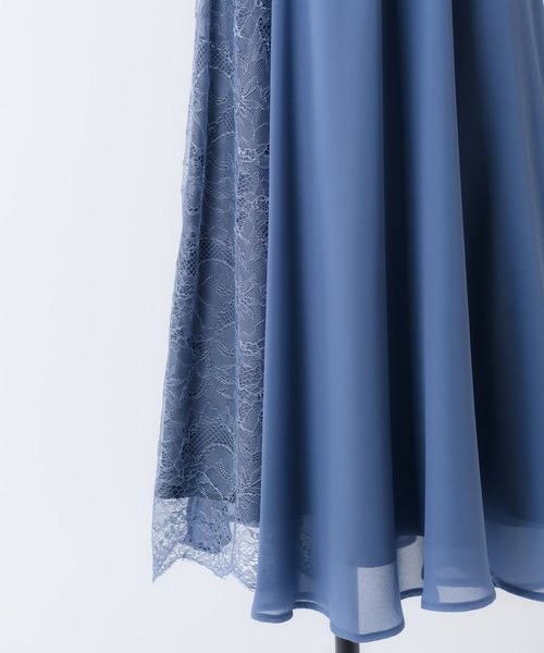 Rewde(ルゥデ)の「カシュクールデザインドレス(0R04-03058)(ドレス・レディース・モカ/ネイビー/ダークブルー・L/M)」の14枚目の写真