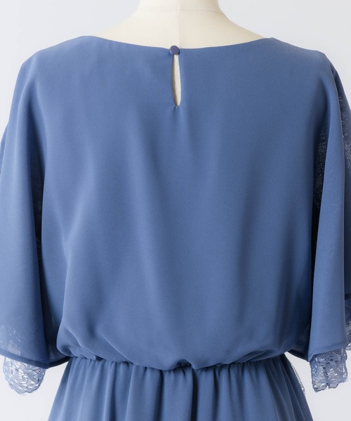 Rewde(ルゥデ)の「カシュクールデザインドレス(0R04-03058)(ドレス・レディース・モカ/ネイビー/ダークブルー・L/M)」の15枚目の写真