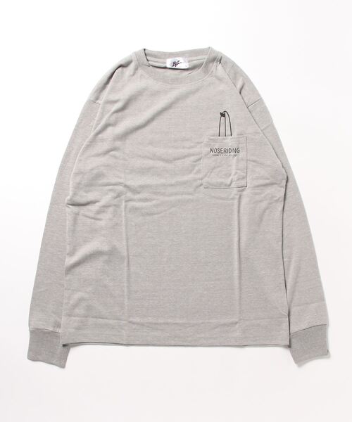 ARCHIVER(アーカイバ)の「【Bl】天竺ポケット付き長袖Tシャツ バックプリント(Tシャツ/カットソー・メンズ・ベージュ/ホワイト/オレンジ/グリーン/ブラック/グレー系・LARGE/MEDIUM)」の4枚目の写真