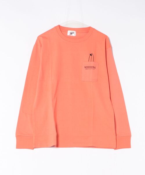 ARCHIVER(アーカイバ)の「【Bl】天竺ポケット付き長袖Tシャツ バックプリント(Tシャツ/カットソー・メンズ・ベージュ/ホワイト/オレンジ/グリーン/ブラック/グレー系・LARGE/MEDIUM)」の6枚目の写真