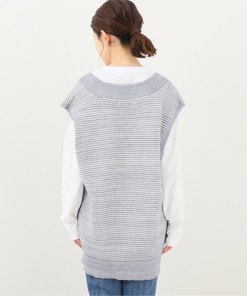 SLOBE IENA(スローブイエナ)の「L/PラメオーバーVネックベスト【手洗い可能】◆(ベスト・レディース・ホワイト/ブルー・FREE)」の16枚目の写真