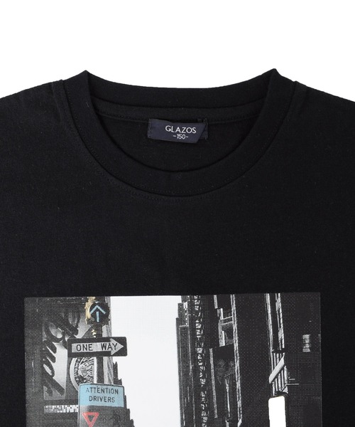 GLAZOS(グラソス)の「OE天竺・抗菌防臭加工ドロップショルダーフォトプリント半袖Tシャツ(Tシャツ/カットソー・キッズ・ブラック/ホワイト/ライトグリーン・130cm/150cm/170cm/140cm/160cm)」の10枚目の写真