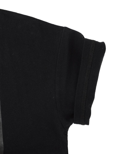 GLAZOS(グラソス)の「OE天竺・抗菌防臭加工ドロップショルダーフォトプリント半袖Tシャツ(Tシャツ/カットソー・キッズ・ブラック/ホワイト/ライトグリーン・130cm/150cm/170cm/140cm/160cm)」の12枚目の写真