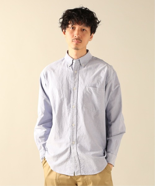 JOURNAL STANDARD relume（ジャーナルスタンダード　レリューム）の「【HOUSE HOLD / ハウスホールド】ボタンダウンシャツ（シャツ/ブラウス・メンズ・ホワイト/ネイビー/ブラック・4/1/3/2）」の8枚目の写真