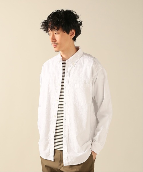 JOURNAL STANDARD relume（ジャーナルスタンダード　レリューム）の「【HOUSE HOLD / ハウスホールド】ボタンダウンシャツ（シャツ/ブラウス・メンズ・ホワイト/ネイビー/ブラック・4/1/3/2）」の16枚目の写真