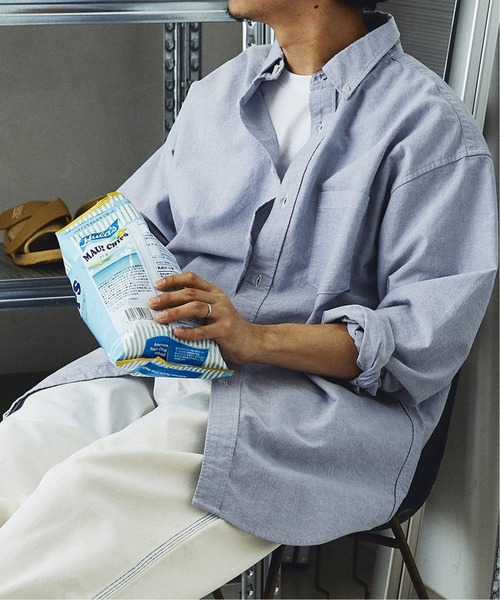 JOURNAL STANDARD relume（ジャーナルスタンダード　レリューム）の「【HOUSE HOLD / ハウスホールド】ボタンダウンシャツ（シャツ/ブラウス・メンズ・ホワイト/ネイビー/ブラック・4/1/3/2）」の11枚目の写真