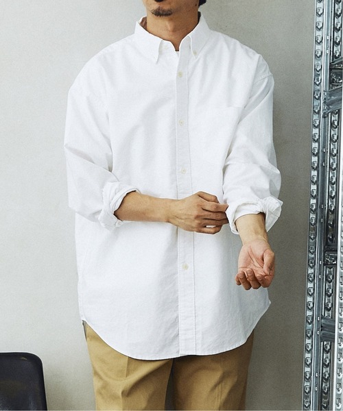 JOURNAL STANDARD relume（ジャーナルスタンダード　レリューム）の「【HOUSE HOLD / ハウスホールド】ボタンダウンシャツ（シャツ/ブラウス・メンズ・ホワイト/ネイビー/ブラック・4/1/3/2）」の18枚目の写真