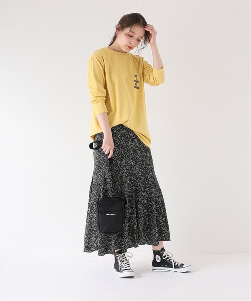 Simplicite（サンプリシテ）の「LIFE IS Tシャツ◆（Tシャツ/カットソー・レディース・ホワイト/イエロー・FREE）」の3枚目の写真