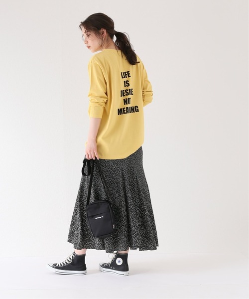 Simplicite（サンプリシテ）の「LIFE IS Tシャツ◆（Tシャツ/カットソー・レディース・ホワイト/イエロー・FREE）」の8枚目の写真