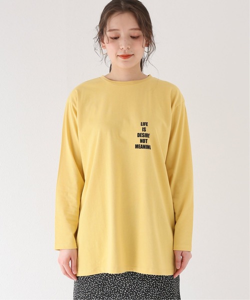 Simplicite（サンプリシテ）の「LIFE IS Tシャツ◆（Tシャツ/カットソー・レディース・ホワイト/イエロー・FREE）」の17枚目の写真