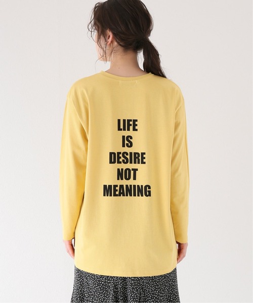 Simplicite（サンプリシテ）の「LIFE IS Tシャツ◆（Tシャツ/カットソー・レディース・ホワイト/イエロー・FREE）」の10枚目の写真