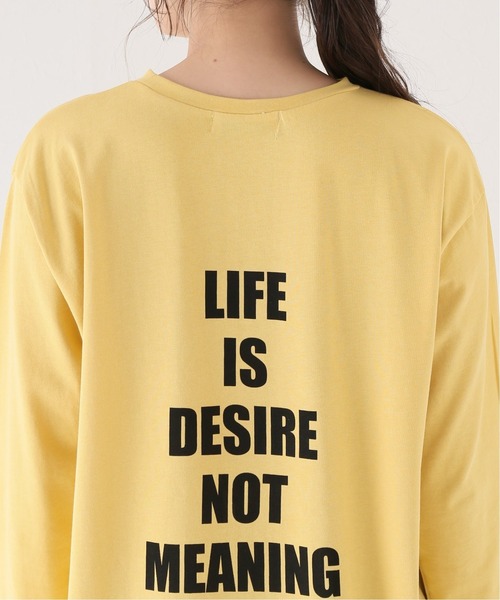 Simplicite（サンプリシテ）の「LIFE IS Tシャツ◆（Tシャツ/カットソー・レディース・ホワイト/イエロー・FREE）」の6枚目の写真