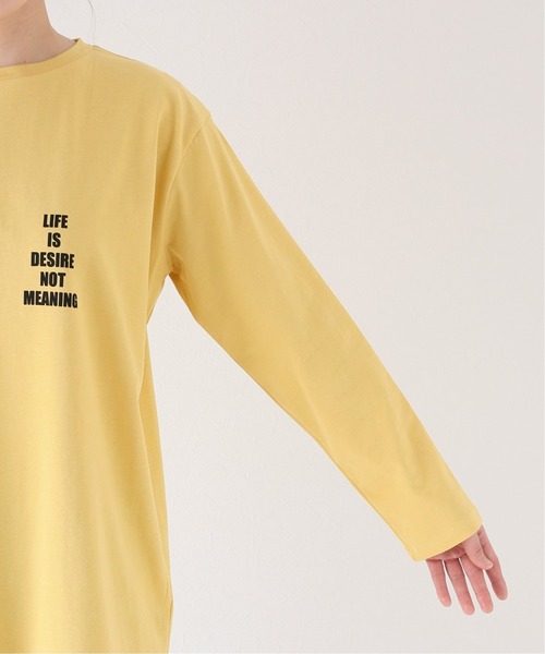 Simplicite（サンプリシテ）の「LIFE IS Tシャツ◆（Tシャツ/カットソー・レディース・ホワイト/イエロー・FREE）」の9枚目の写真