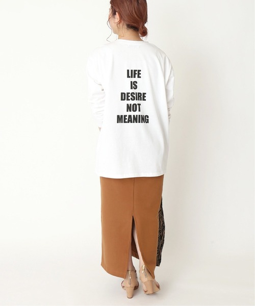 Simplicite（サンプリシテ）の「LIFE IS Tシャツ◆（Tシャツ/カットソー・レディース・ホワイト/イエロー・FREE）」の21枚目の写真