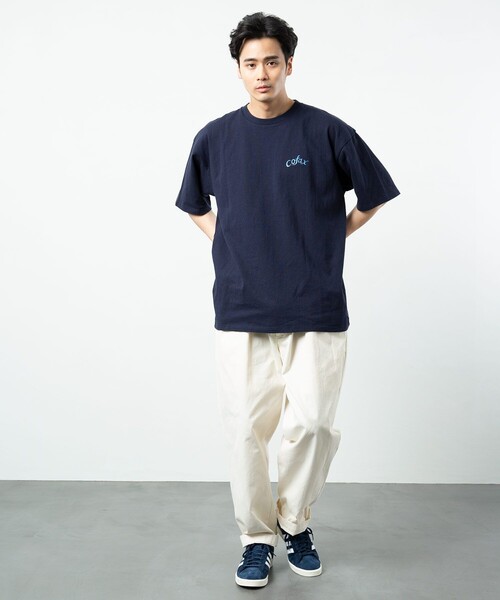 FREAK'S STORE(フリークスストア)の「Cofax Coffee×Nao Tatsumi SHOP TEE/コファックス コーヒー ナオ タツミ ショップ Tシャツ/イラスト/アーティスト(Tシャツ/カットソー・メンズ・ホワイト/ベージュ/ネイビー/グレー・SMALL/MEDIUM/LARGE)」の10枚目の写真