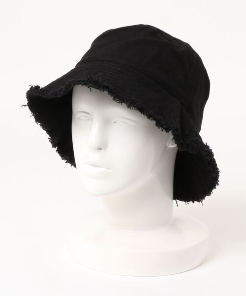 casita(RETRO GIRL)（カシータ）の「フリンジバケットハット（ハット・レディース・オフホワイト/ブラック/グレー/アイボリー・FREE）」の6枚目の写真