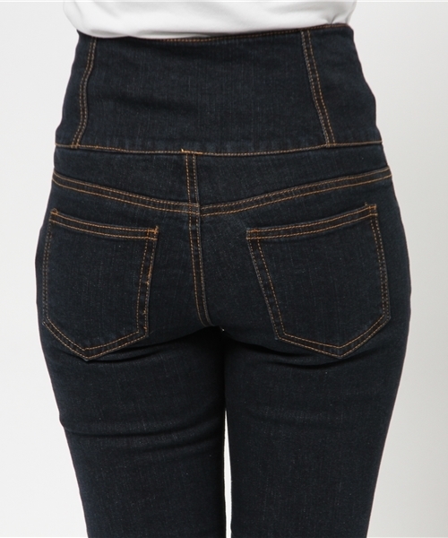 WEGO（ウィゴー）の「WEGO/ハイウエストスキニーパンツ（デニムパンツ・レディース・ダークインディゴブルー/インディゴブルー/ホワイト・LARGE/MEDIUM）」の9枚目の写真