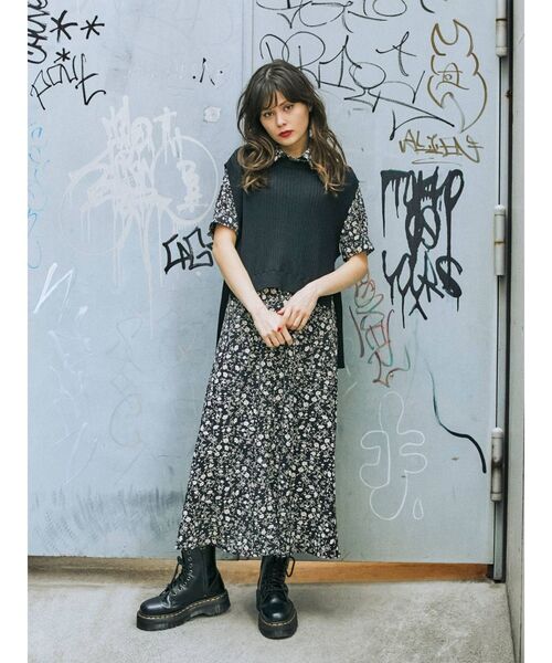 jouetie(ジュエティ)の「ベストレイヤードワンピース(ワンピース・レディース・ブラック/ベージュ/パープル・MEDIUM)」の19枚目の写真