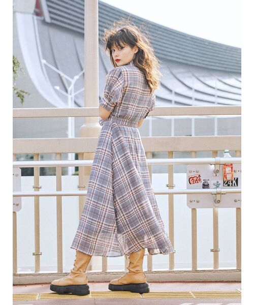 ジュエティ ワンピース jouetie（ジュエティ）の「ラッフルフリルチェックワンピース