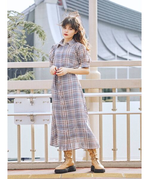 jouetie(ジュエティ)の「ベストレイヤードワンピース(ワンピース・レディース・ブラック/ベージュ/パープル・MEDIUM)」の9枚目の写真