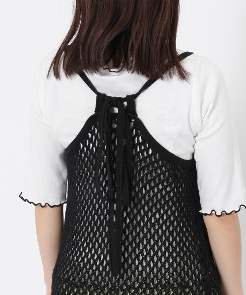 coen by SIZU（コーエンバイシズ）の「coen by SIZU メッシュワンピース＆メロウ5分袖Tシャツ2セット（ワンピース・レディース・ナチュラル・FREE）」の15枚目の写真