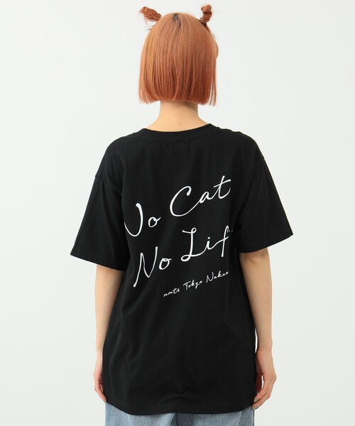 UNISEX〉 'NO CAT, NO LIFE.' Tシャツ（Tシャツ/カットソー