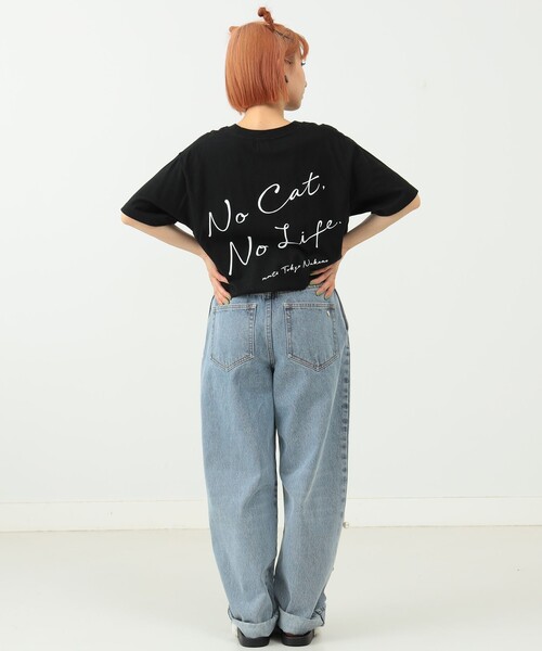 UNISEX〉 'NO CAT, NO LIFE.' Tシャツ（Tシャツ/カットソー