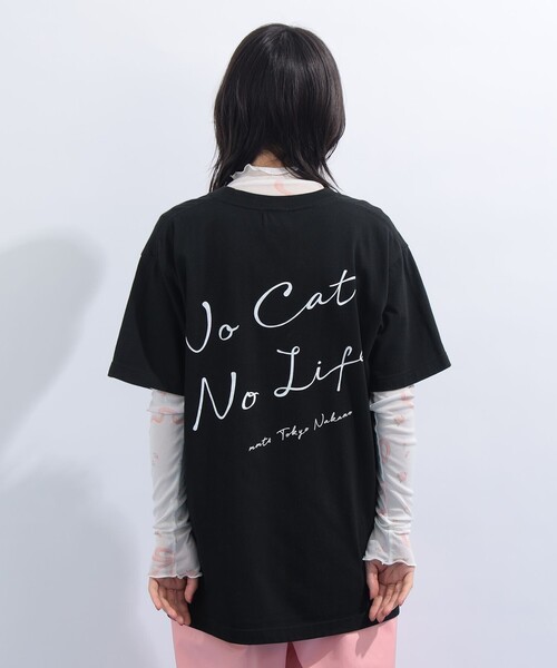 UNISEX〉 'NO CAT, NO LIFE.' Tシャツ（Tシャツ/カットソー）｜mmts