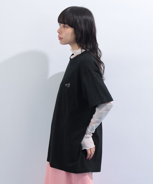UNISEX〉 'NO CAT, NO LIFE.' Tシャツ 旅行 レイヤード 洗濯可能 主役