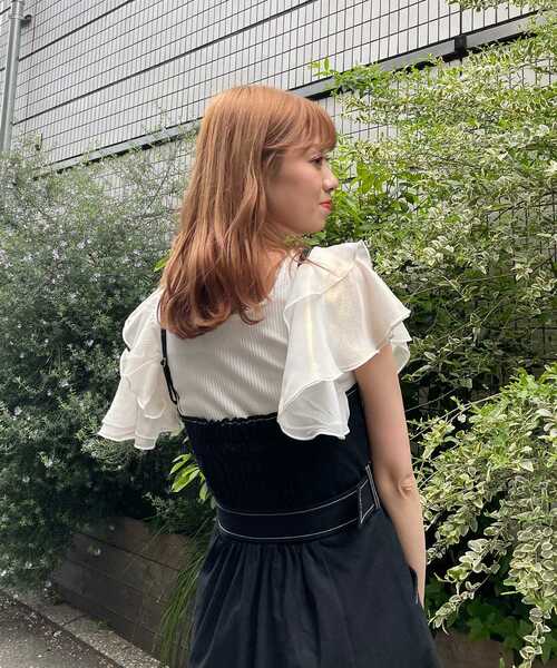 MAJESTIC LEGON（マジェスティックレゴン）の「レディステッチマーメイドワンピ（ワンピース・レディース・ブラック/ネイビー/アイボリー/ブラック系その他・SMALL/MEDIUM）」の15枚目の写真