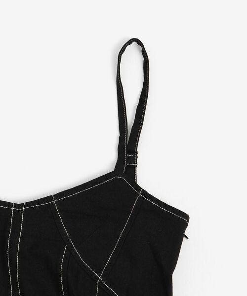 MAJESTIC LEGON（マジェスティックレゴン）の「レディステッチマーメイドワンピ（ワンピース・レディース・ブラック/ネイビー/アイボリー/ブラック系その他・SMALL/MEDIUM）」の8枚目の写真