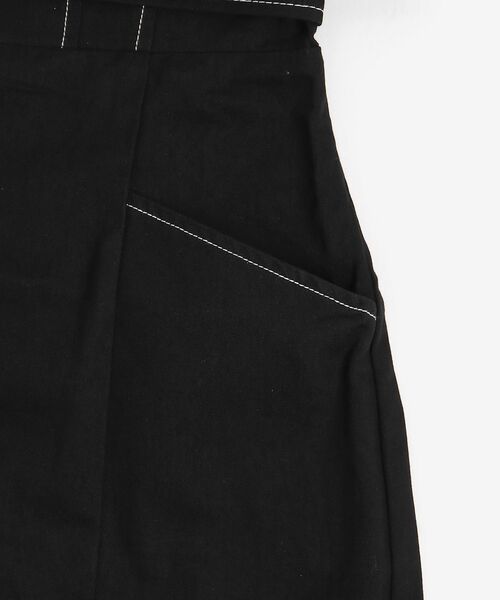 MAJESTIC LEGON（マジェスティックレゴン）の「レディステッチマーメイドワンピ（ワンピース・レディース・ブラック/ネイビー/アイボリー/ブラック系その他・SMALL/MEDIUM）」の5枚目の写真