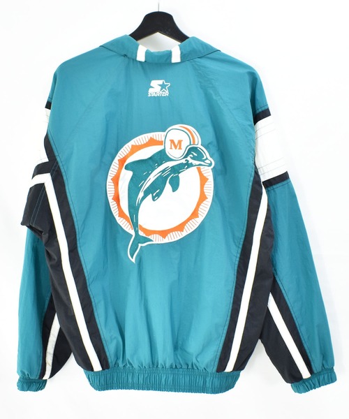 STARTER マイアミドルフィンズ ナイロンジャケット プルオーバー NFL
