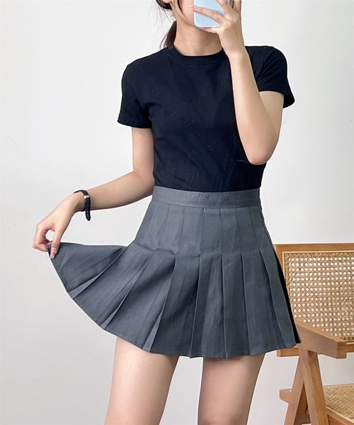 MAISON DE THERESE（メゾン ド テレーズ）の「プリーツミニスカート（スカート・レディース・グレー/ホワイト/ブラック/ピンク/ダークグレー・M/S/L/SS/X-LARGE）」の4枚目の写真