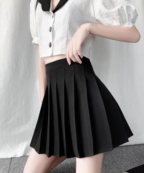 MAISON DE THERESE（メゾン ド テレーズ）の「プリーツミニスカート（スカート・レディース・グレー/ホワイト/ブラック/ピンク/ダークグレー・M/S/L/SS/X-LARGE）」の8枚目の写真