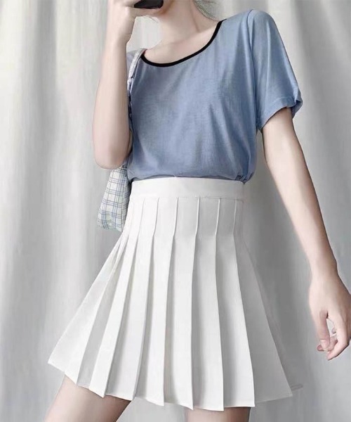 MAISON DE THERESE（メゾン ド テレーズ）の「プリーツミニスカート（スカート・レディース・グレー/ホワイト/ブラック/ピンク/ダークグレー・M/S/L/SS/X-LARGE）」の10枚目の写真