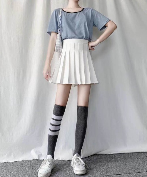 MAISON DE THERESE（メゾン ド テレーズ）の「プリーツミニスカート（スカート・レディース・グレー/ホワイト/ブラック/ピンク/ダークグレー・M/S/L/SS/X-LARGE）」の18枚目の写真