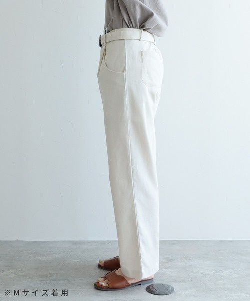 reca（レカ）の「【低身長さんから高身長さんまで！】リネンベルトパンツ（その他パンツ・レディース・ナチュラル/ダークベージュ/ブラック・L/M）」の8枚目の写真