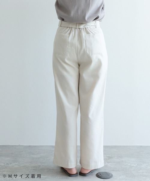 reca（レカ）の「【低身長さんから高身長さんまで！】リネンベルトパンツ（その他パンツ・レディース・ナチュラル/ダークベージュ/ブラック・L/M）」の9枚目の写真