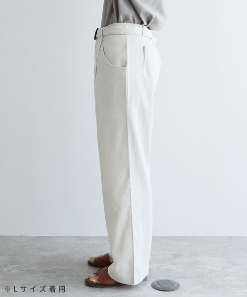 reca（レカ）の「【低身長さんから高身長さんまで！】リネンベルトパンツ（その他パンツ・レディース・ナチュラル/ダークベージュ/ブラック・L/M）」の11枚目の写真