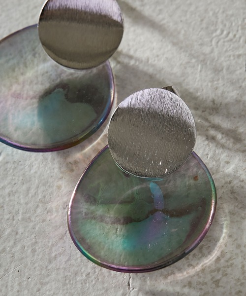 ear PAPILLONNER（イアパピヨネ）の「オーロラプレートピアス（ピアス（両耳用）・レディース・シルバー/ゴールド・FREE）」の6枚目の写真