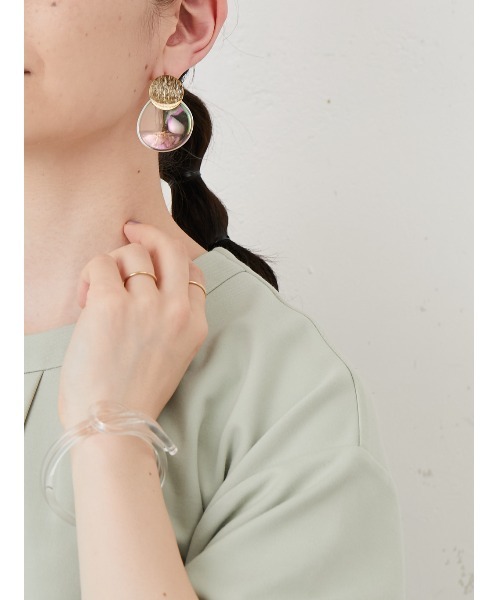 ear PAPILLONNER（イアパピヨネ）の「オーロラプレートピアス（ピアス（両耳用）・レディース・シルバー/ゴールド・FREE）」の10枚目の写真