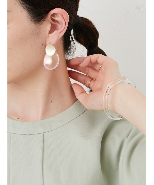 ear PAPILLONNER（イアパピヨネ）の「オーロラプレートピアス（ピアス（両耳用）・レディース・シルバー/ゴールド・FREE）」の11枚目の写真