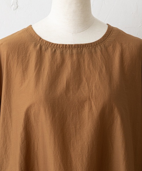 BEARDSLEY（ビアズリー）の「ふんわりワンピース（ワンピース・レディース・キャメル/ネイビー・FREE）」の3枚目の写真