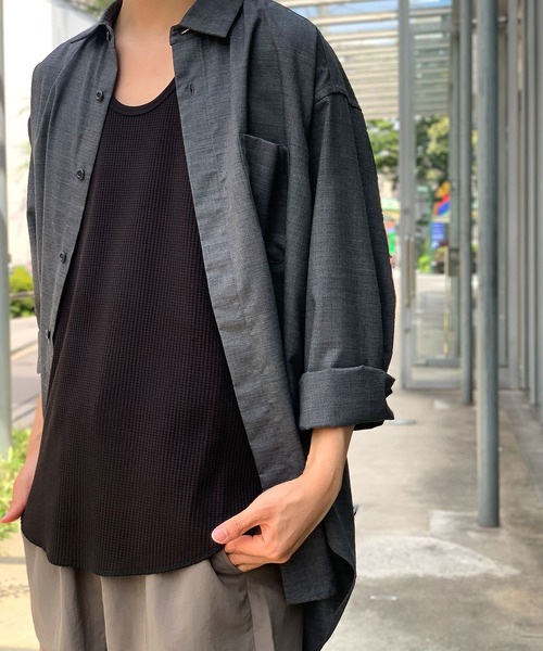 Johnbull（ジョンブル）の「サーマルタンクトップ（タンクトップ・メンズ・ブラック/グレー/モカ・SMALL/MEDIUM/LARGE）」の21枚目の写真