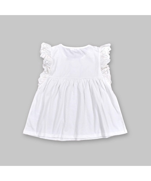 SLAP SLIP（スラップスリップ）の「SLAP SLIP/袖レース 天竺 ピンタック Tシャツ(80~130cm)（Tシャツ/カットソー・キッズ・パープル/ブルー/ホワイト・110/80/90/100/130/120）」の2枚目の写真