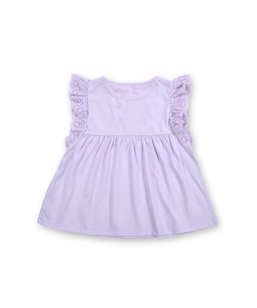 SLAP SLIP（スラップスリップ）の「SLAP SLIP/袖レース 天竺 ピンタック Tシャツ(80~130cm)（Tシャツ/カットソー・キッズ・パープル/ブルー/ホワイト・110/80/90/100/130/120）」の5枚目の写真